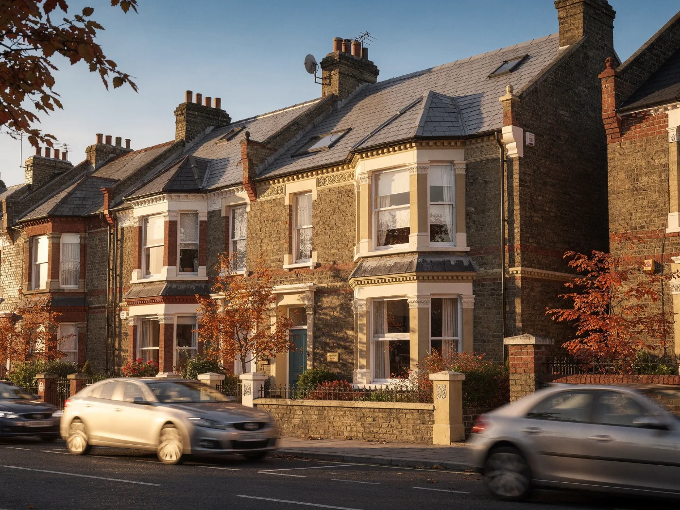 Victorian terrace roof in Bristol with newly completed tiling